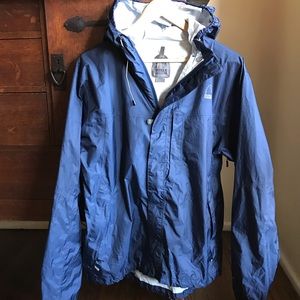 Men’s Sierra Designs Blue Raincoat Lg Excellent